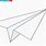 Drawing of a Paper Airplane