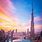 Dubai Burj Khalifa Sunset