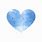 Dusty Blue Heart Clip Art