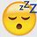 Emoji of Sleeping