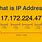 Ethernet IP Address