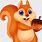 Eurasian Red Squirrel Cartoon