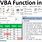 Excel VBA Function