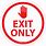 Exit Only Sign Free Printable