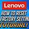 Factory Reset Lenovo Laptop