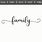 Family Cursive Font
