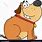 Fat Dog Cartoon Character