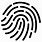 Fingerprint Icon White