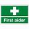 First Aider Sign