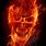 Flaming Skull Art