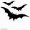 Flying Bat Stencil