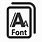 Font Type Icon