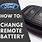 Ford Focus Key Fob Battery
