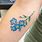 Forget Me Not Flower Watercolor Tattoo