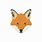 Fox Head Pixel Art
