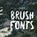Free Brush Fonts