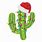 Free Christmas Cactus Clip Art