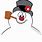 Free Frosty the Snowman Face SVG