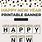 Free Printable Happy New Year Banner