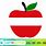 Free SVG Apple Split Monogram