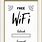 Free Wi-Fi Password Sign Template