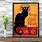 French Black Cat Poster
