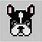 French Bulldog Pixel Art