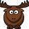 Funny Cartoon Elk