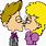 Funny Cartoon Kissing
