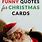 Funny Christmas Card Verses