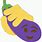 Funny Eggplant Emoji