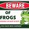 Funny Frog Signs