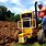 Garden Tractor Plowing