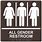 Gender-Inclusive Restroom Icon