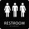 Gender-Neutral Bathroom Sign