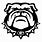 Georgia Bulldog Face SVG