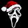 Ghost Face with Santa Hat
