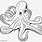 Giant Octopus Coloring Page