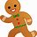 Gingerbread Man Running Clip Art