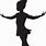 Girl Dancer Silhouette Clip Art