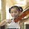 Girl Playing a Violin