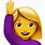 Girl Raising Hand Emoji