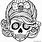 Girl Skull Coloring Pages
