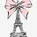 Girly Eiffel Tower Clip Art