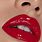 Glossy Red Lipstick Makeup