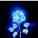 Glowing Blue Rose