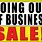 Going Out of Business Sale Signs