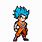 Goku in Pixel Art