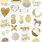 Gold Aesthetic Stickers
