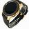 Gold Galaxy Watch with Black Bands